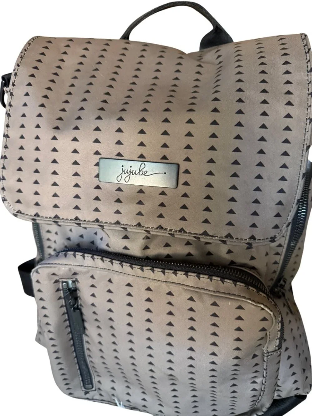 Jujube Vector Backpack With Geometric Print And Multiple Compartments For Everyd